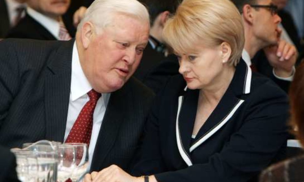 A.Brazauskas ir D.Grybauskaitė