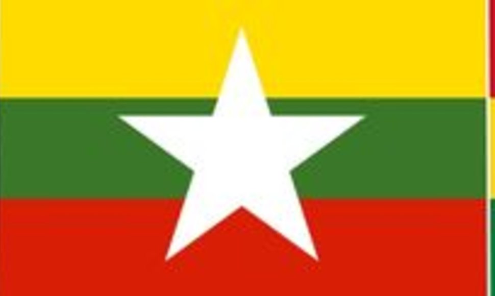 Lietuvos, Mianmaro ir Bolivijos vėliavos