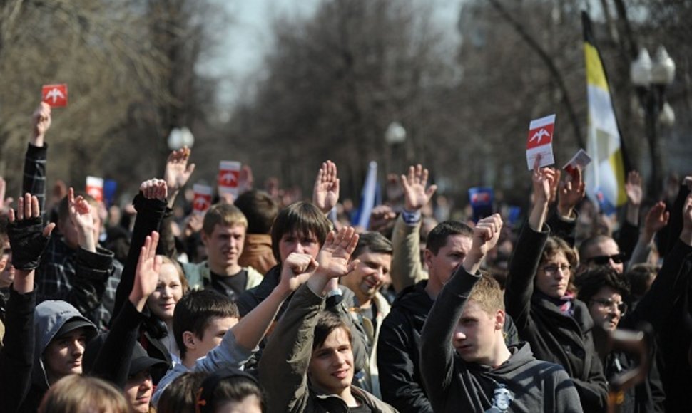 Kraštutinių dešiniųjų Rusijoje protestas