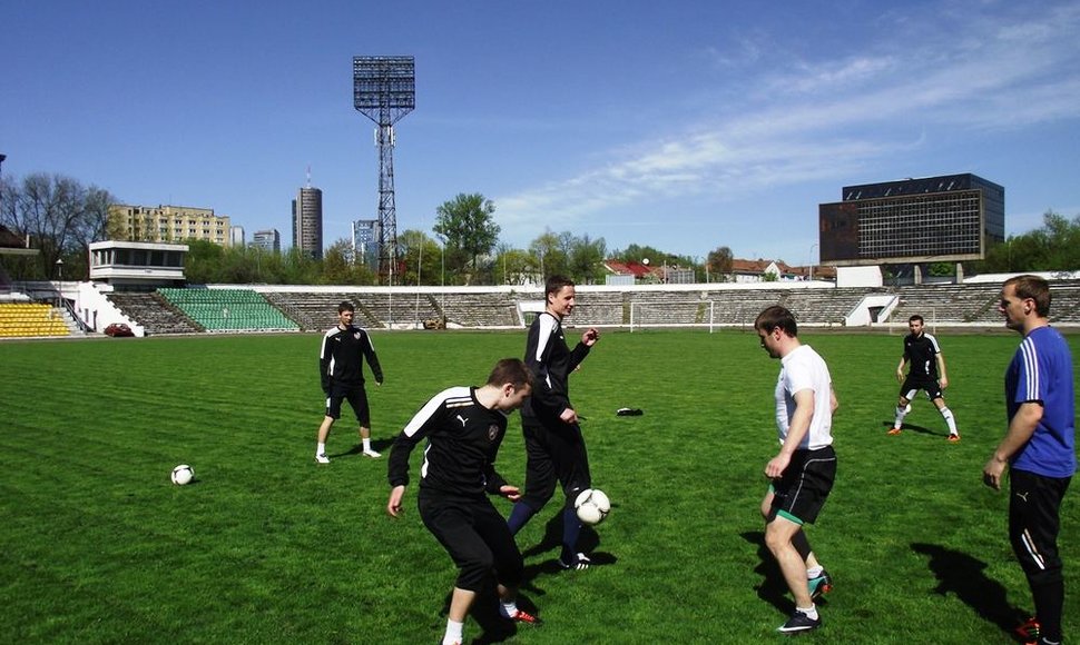 „Reo“ treniruotė „Žalgirio“ stadione.