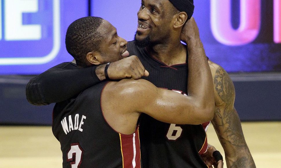 Dwyane'as Wade'as ir LeBronas Jamesas