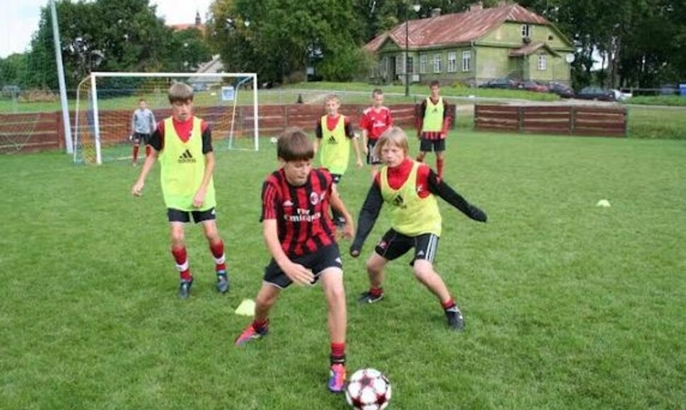 „Milan“ klubo stovykla Trakuose.