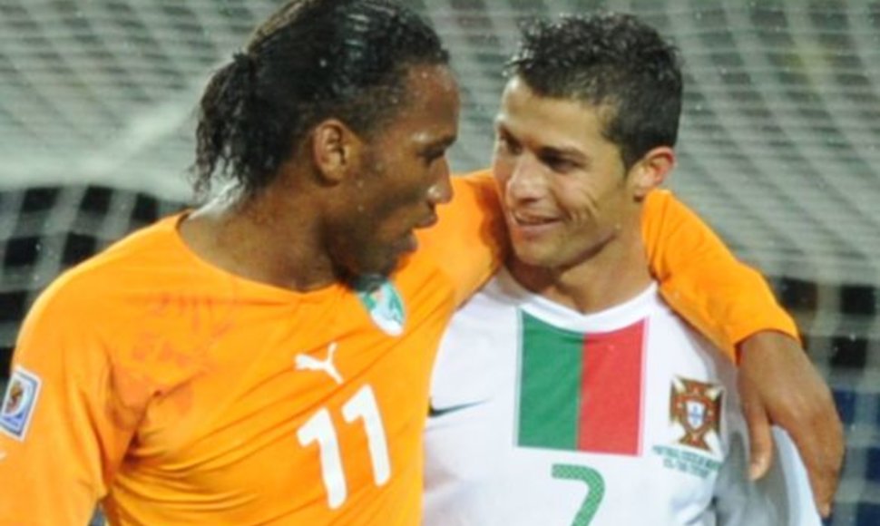 D.Drogba ir C.Ronaldo