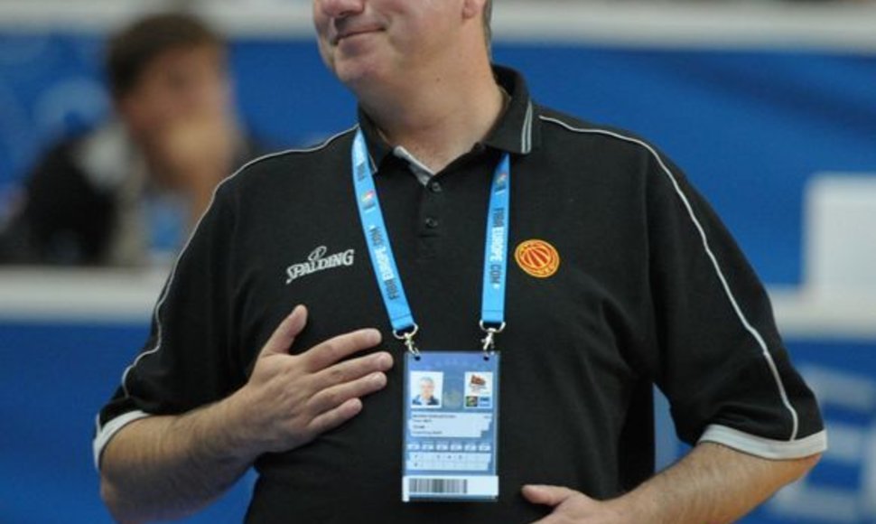 Makedonų treneris Marinas Dokužovskis