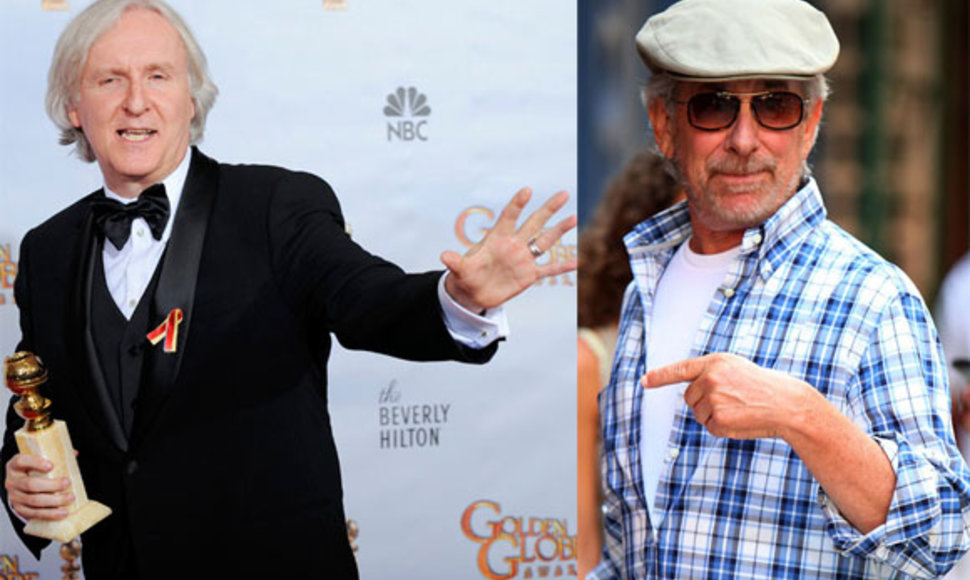 Jamesas Cameronas ir Stevenas Spielbergas 