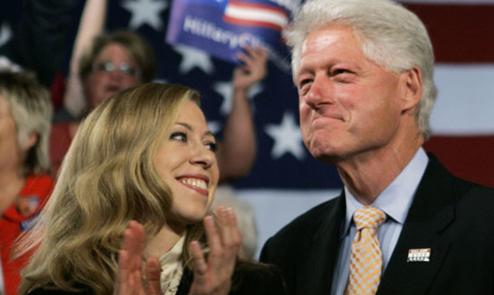 Bilas Clintonas ir Chelsea Clinton