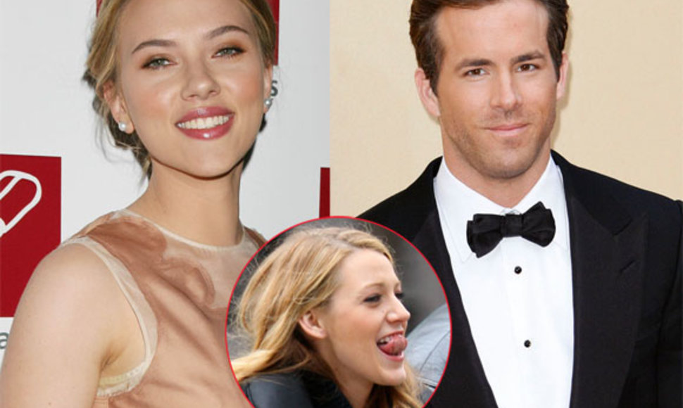 Scarlett Johansson, Ryanas Reynoldsas ir Blake Lively 