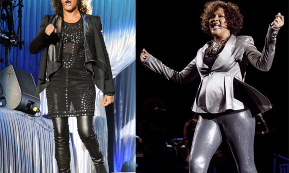 Whitney Houston anksčiau ir dabar 
