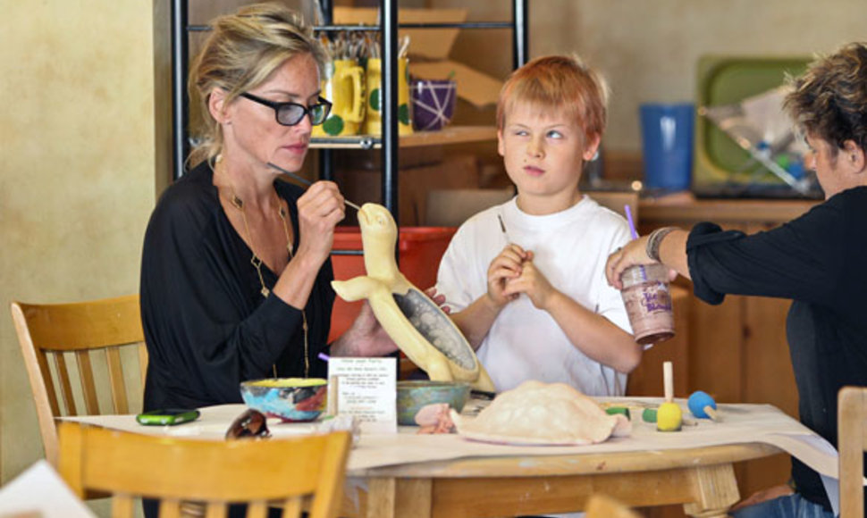 Sharon Stone su sūnumi