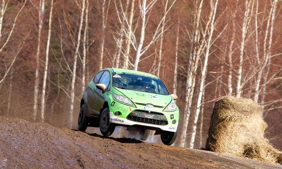 „OKarte Autosporta Akademija“ organizuotų „Ford Fiesta R2“ bandymų Latvijoje akimirka