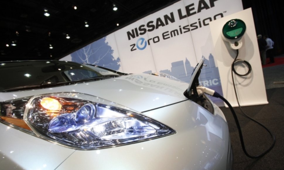 Nissan Leaf on charge