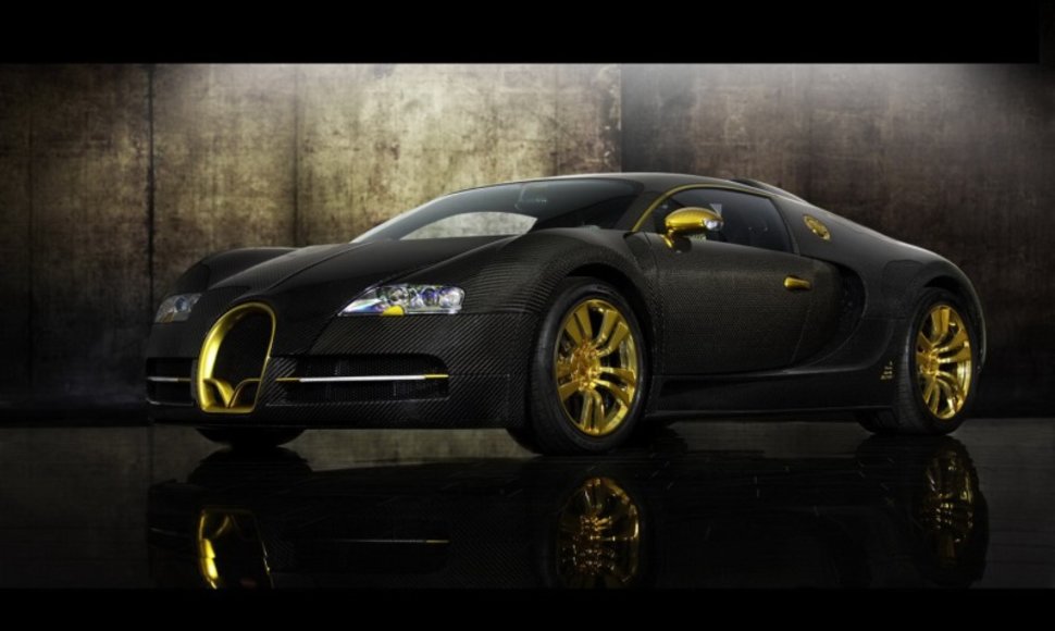 „Bugatti Veyron 16.4 LINEA Vincero d'Oro“ – greičiausias auksinis papuošalas