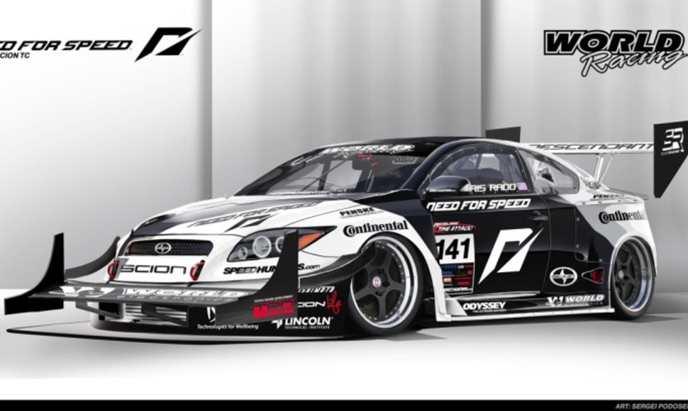 „Need for Speed“ komandos 1100 Ag „Scion Tc“