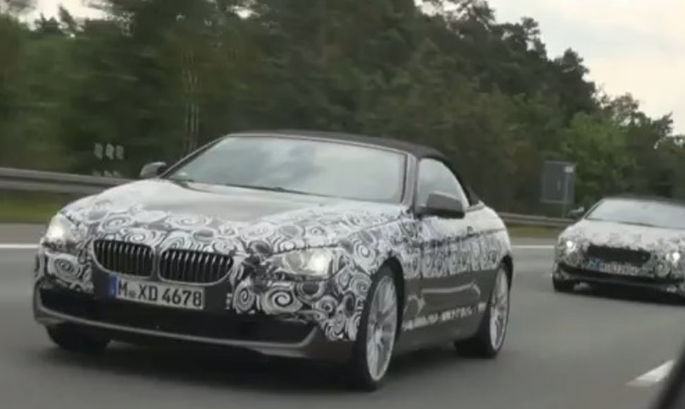 BMW 6-os serijos kabrioleto bandymai