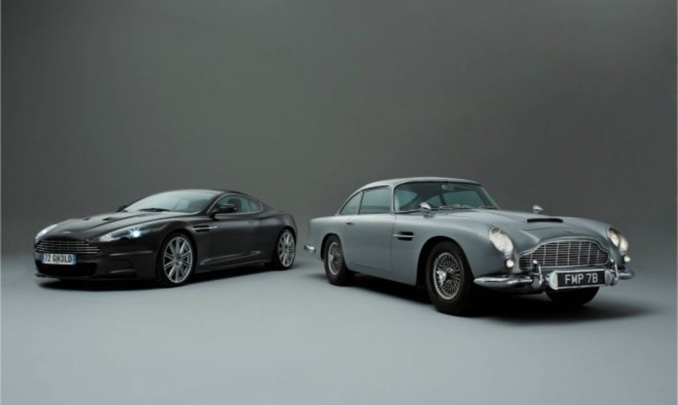 DB9 ir Jameso Bondo „Aston Martin DB5“