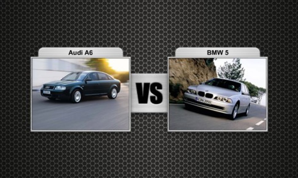 Audi A6 prieš BMW 5