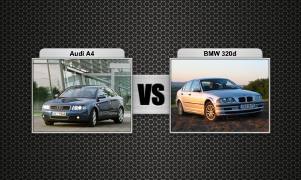 Audi A4 prieš BMW 320d