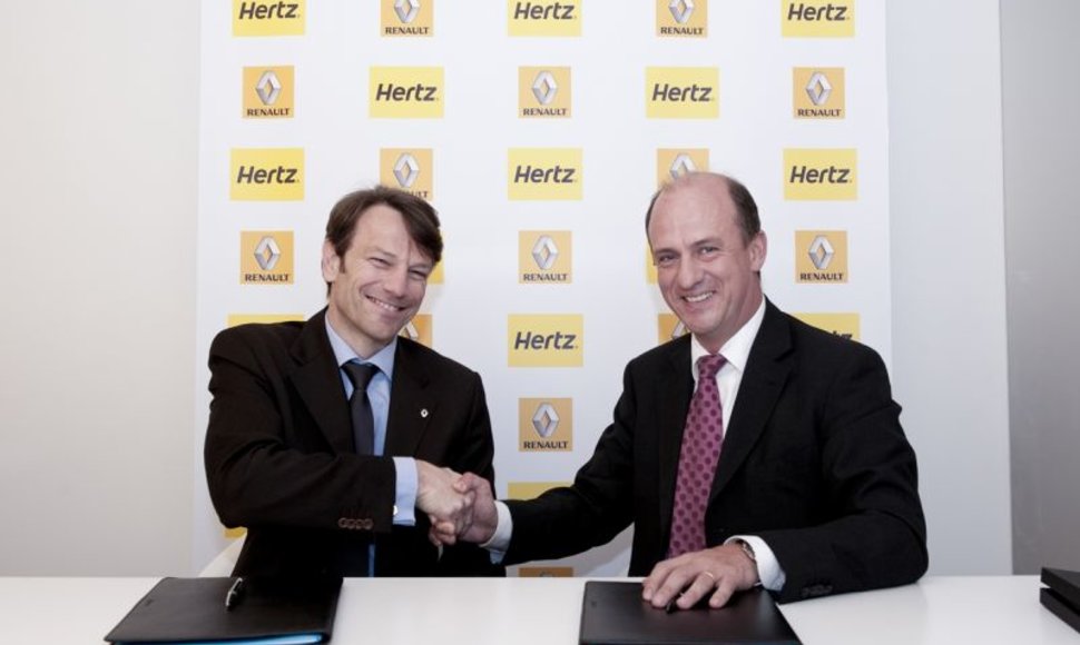 „Hertz“ ir „Renault“ pasirašė bendradarbiavimo sutartį
