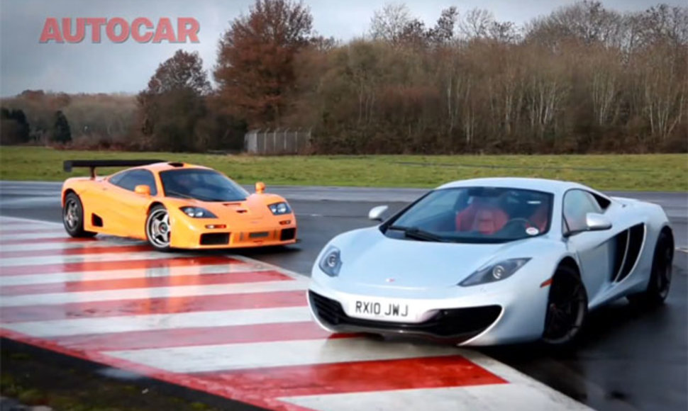 „McLaren“ vakar ir rytoj – F1 GTR prieš MP4-12C