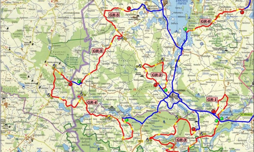 Ralio „Vilnius 2011“ pagrindinis žemėlapis