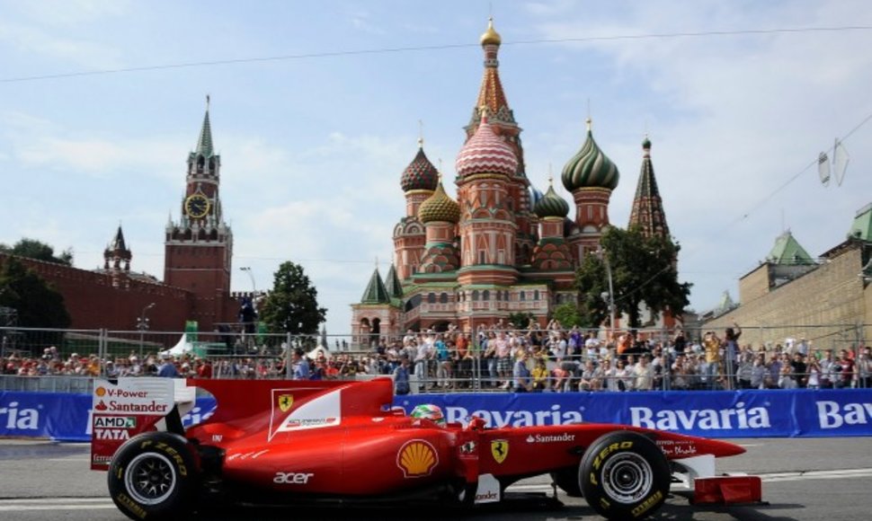 „Formulės-1“ komandų šou Rusijoje