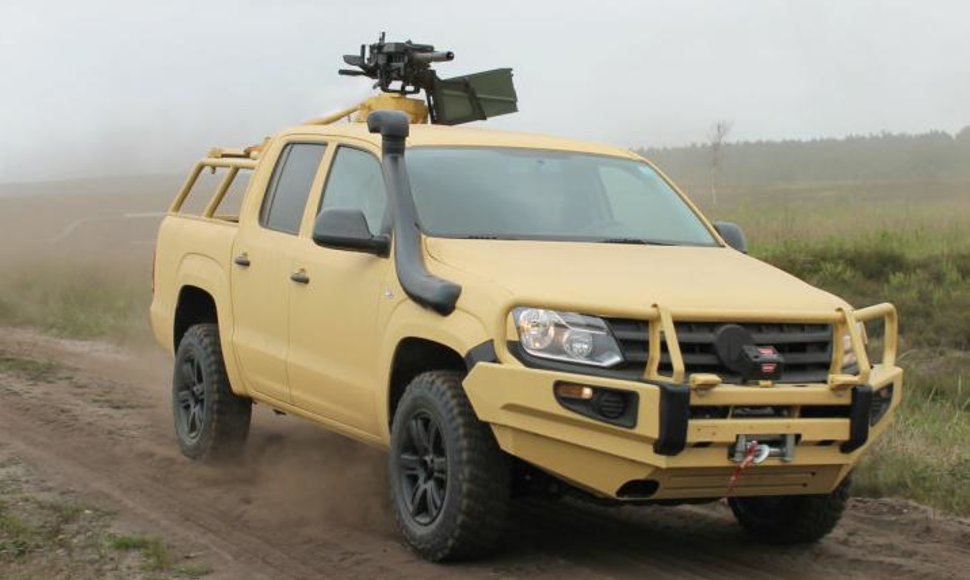 „Rheinmetall“ pristato „Volkswagen Amarok“ pasaulio užkariavimui