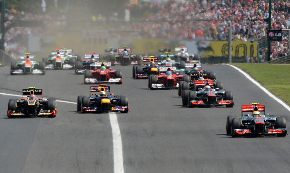 „Formulės-1“ Vengrijos GP lenktynių startas