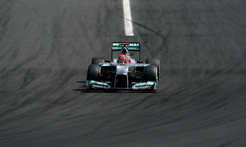 „Formulės-1“ Vengrijos GP lenktynės. „Mercedes“ bolidas