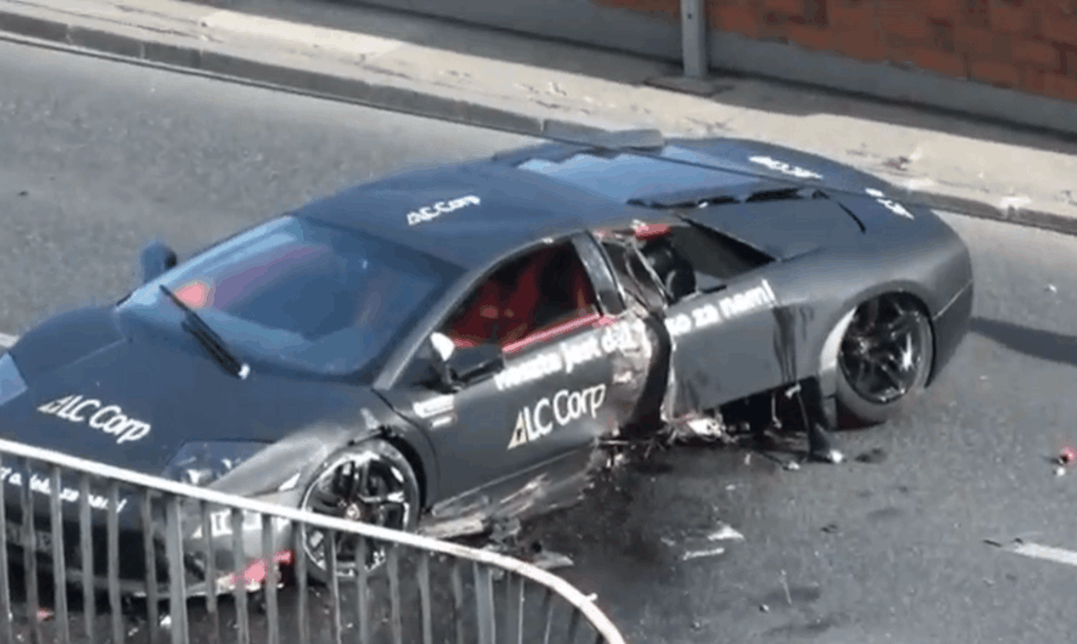 „Lamborghini Murcielago“ avarija Lenkijoje