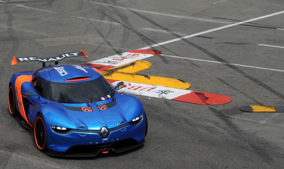 „Renault Alpine“ prototipas Monako „Formulės-1“ trasoje