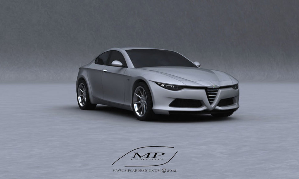 „MP Car Design“ sukurtas „Alfa Romeo Orazio Satta“ kupė automobilis