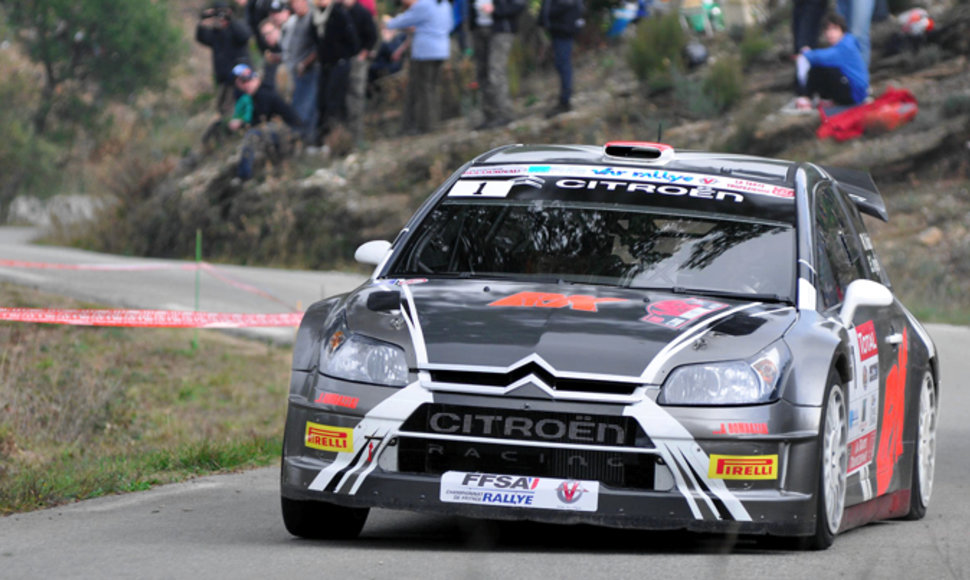 Robertas Kubica Varo ralyje važiavo „Citroen C4 WRC“ automobiliu