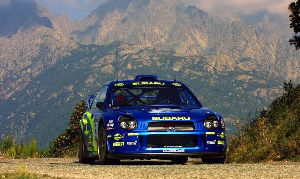 „Subaru Impreza WRC“ su Petteriu Solbergu prie vairo