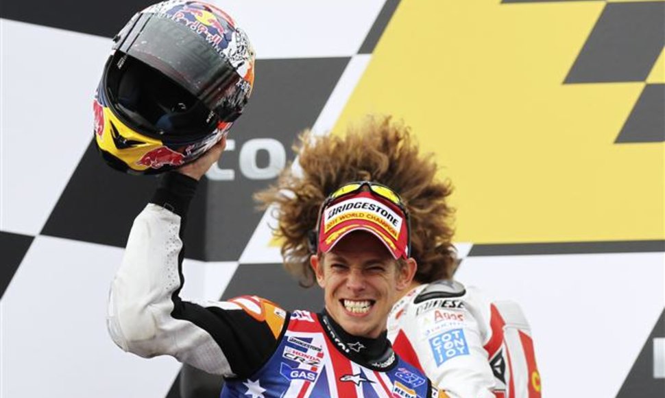 Australijos „MotoGP“ lenktynėse triumfavo Casey Stoneris