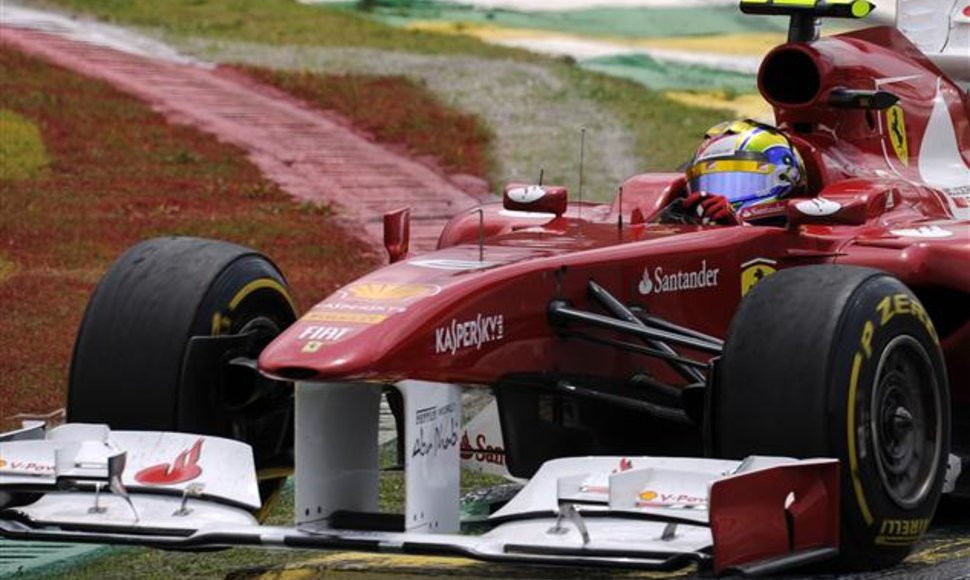 „Formulės-1“ Brazilijos GP lenktynių akimirka