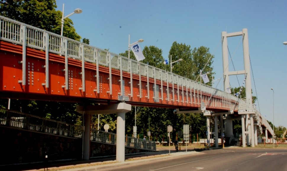Ilgiausio Lietuvoje pėsčiųjų tilto atidarymas