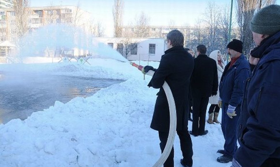 Penktadienį viename iš Klaipėdos daugiabučių kiemų atsiras atvira čiuožykla.
