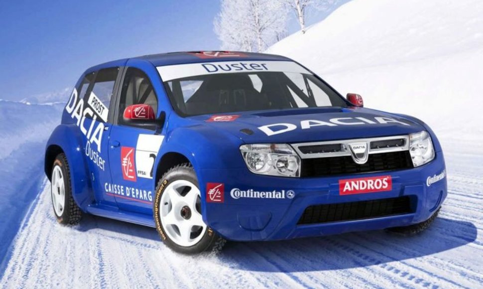 „Dacia Duster Competition Version“ pasiruošęs sniegynams