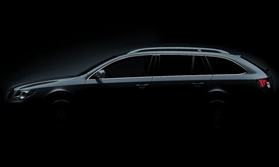 Naujasis „Škoda Superb“ universalas – pirmoji užuomina