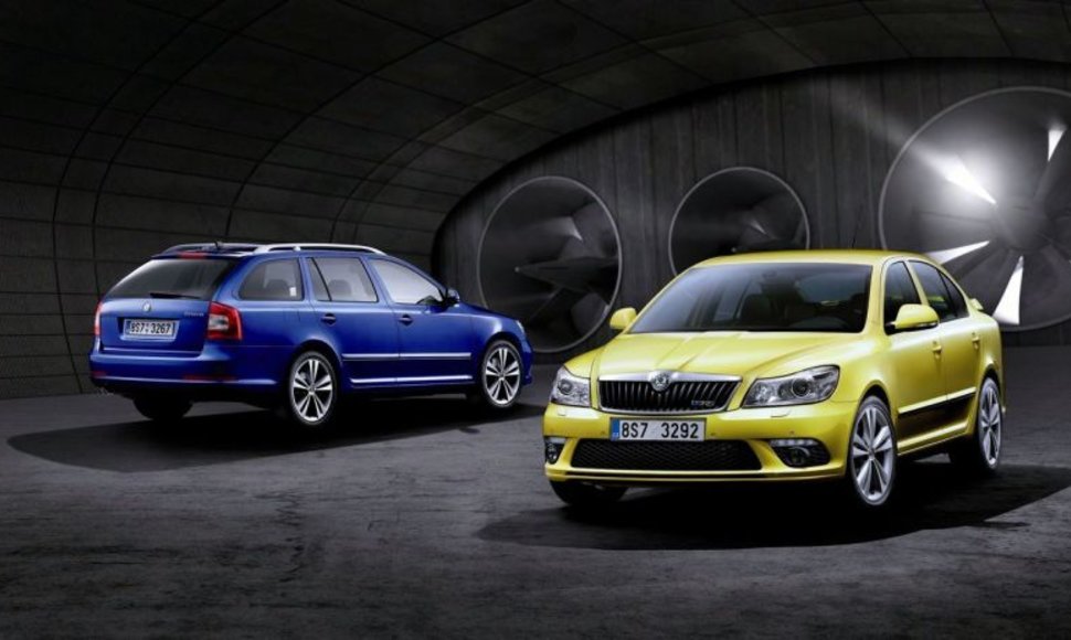 Atnaujintas „Škoda Octavia vRS“ – galingas ir ekonomiškas žaisliukas taupiems