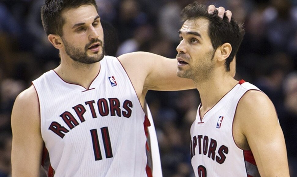 Linas Kleiza ir Jose Calderonas