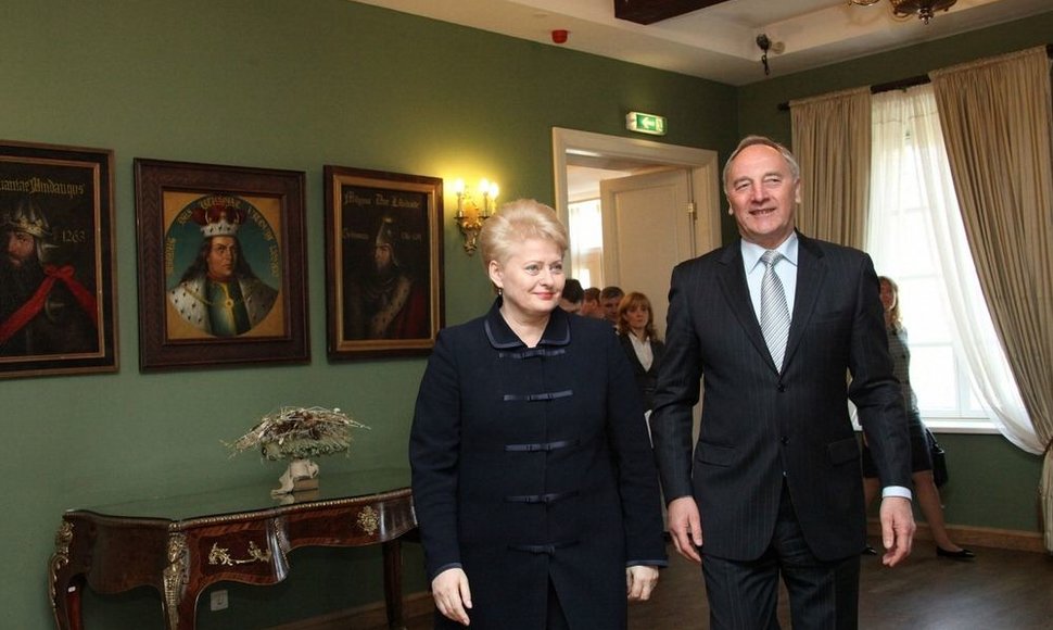 Dalia Grybauskaitė ir Andris Bėrzinis