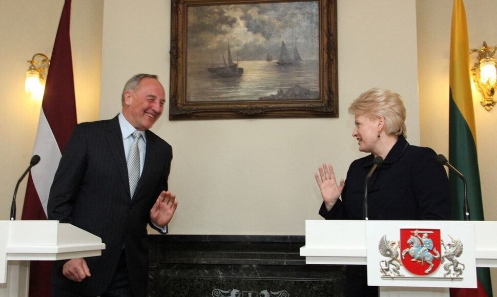 Andris Bėrzinis ir Dalia Grybauskaitė