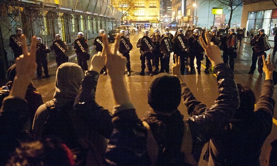 Studentų protestas Montrealyje 