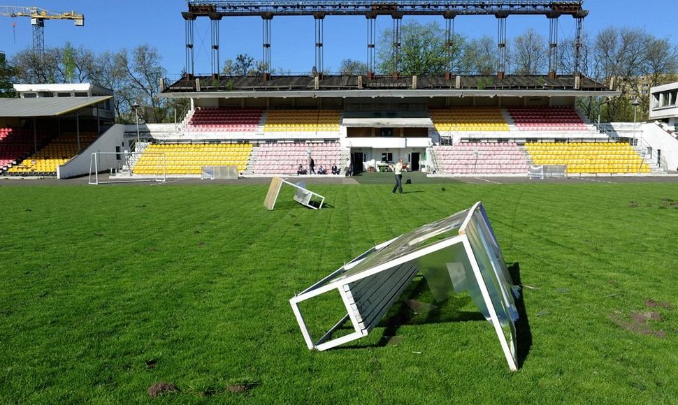 Vandalų nuniokotas „Žalgirio“ stadionas