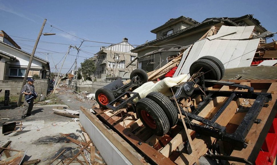 Tornado padariniai Tsukubos mieste