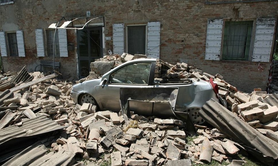 Žemės drebėjimo Italijoje padariniai