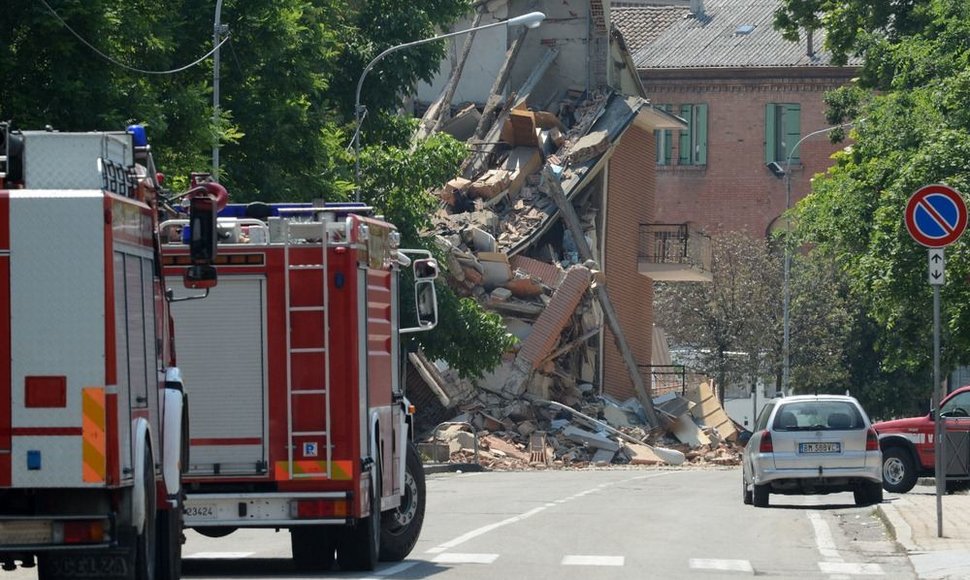 Žemės drebėjimo Italijoje padariniai