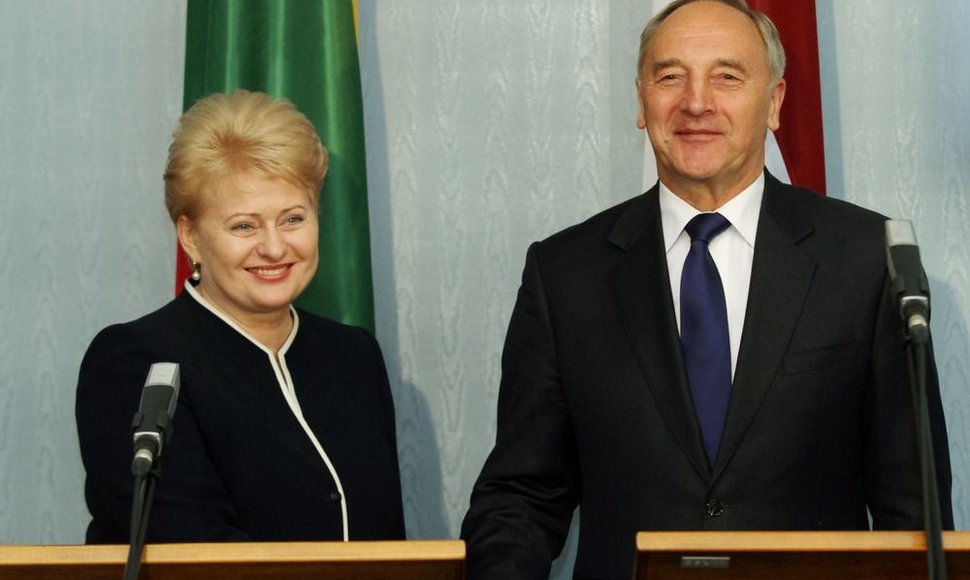 Dalia Grybauskaitė ir Andris Bėrzinis