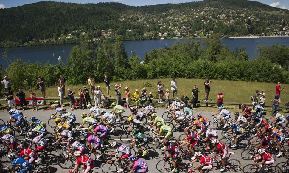 „Tour de France“ lenktynių akimirka